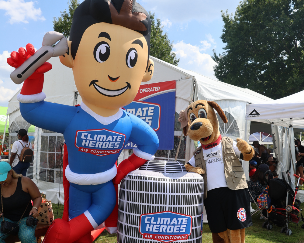 Climate Heroes at a community event - Suwanee Fest
